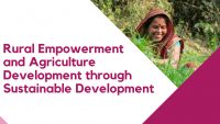 Rural Empowerment and Agriculture Development through Sustainable Development